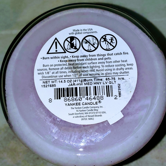 💜 Yankee Candle 'Honey Lavender Gelato' 💜 - Picture 3 of 5